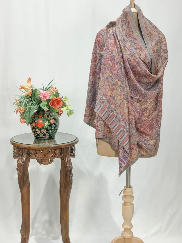 Natural Pashmina Stoles: Shades of Pink, Red, Purple and Sky Blue