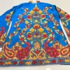 Art Raw Silk Jacket with Multi-Color Aari Embroidery