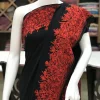 Black Viscose Georgette Aari Embroidered Kashmiri Saree