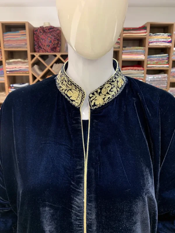 Velvet Suit with Tilla Embroidery
