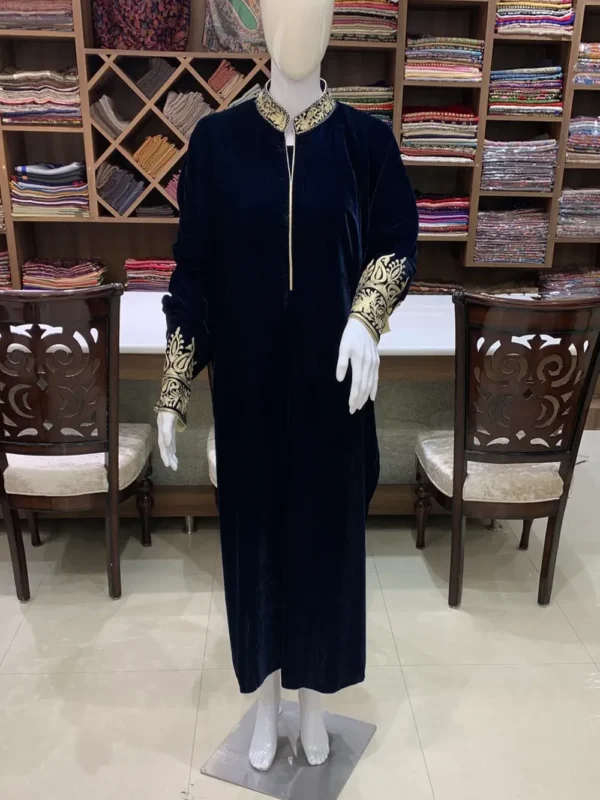 Velvet Suit with Tilla Embroidery