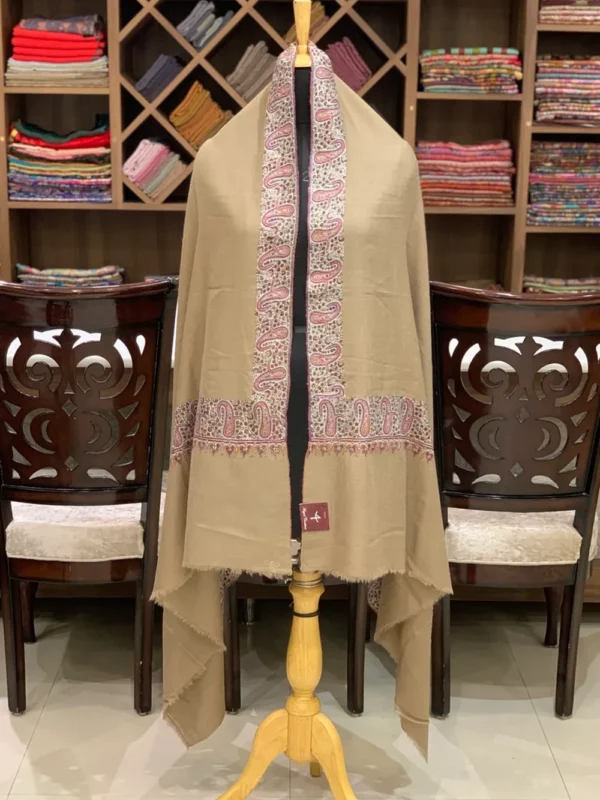 Sozni Hand Embroidered Pure Pashmina Shawl