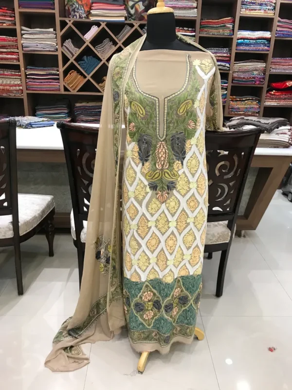 Kashmiri Aari Embroidered Suit