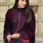 Velvet Hand Cut-Daana Work Embroidered Jacket
