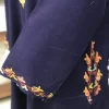 Navy Blue Woollen Phiran with Kashmiri Aari Embroidery
