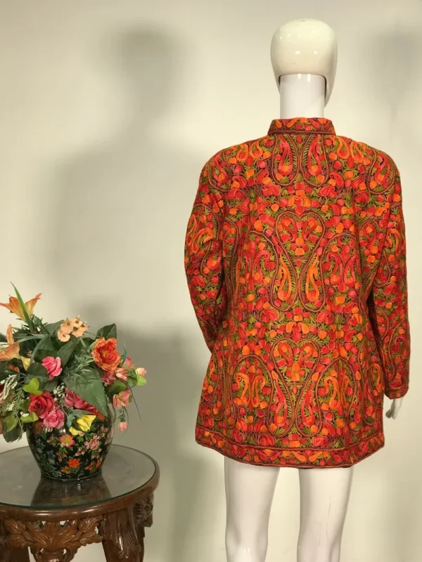 Black Kashmiri Jamawar Embroidered Jacket