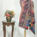 Red with Multi-Colour Kalamkari Work Pure Pashmina Shawl