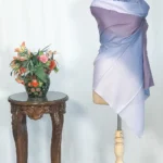 Mauve, Flint and Cloud Ombre Pure Pashmina Scarf