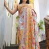 Lavender Viscose Georgette Zari & Aari Fusion Embroidered Kashmiri Saree