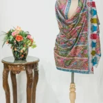 Pure Pashmina Shawl With Multi Colour Artistic Kalamkari Hand Embroidery