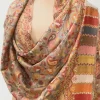 Natural Pashmina Stole With Multi-Colour Kani Weaves front