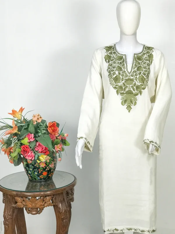 Traditional Khadi Kurti With Ankle Length Pant | Latest Kurti Designs