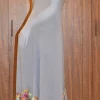 Grey Viscose Georgette Aari Embroidered Kashmiri Saree front