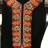 Black Thread Hand Embroidered Kashmiri Salwar Suit front