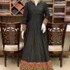 Black Pure Crepe Silk Thread Embroidered Dress