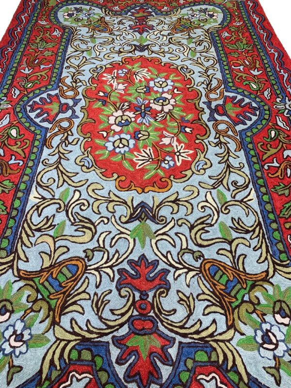 Wool Multi-Colour Beautiful Kashmir Oriental Rug front