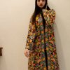Black Floral Kashmiri Aari Embroidered Long Coat
