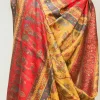 Yellow Tribal Modal Silk Kani Weave Dupatta front