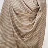 Natural Beige Pure Pashmina Shawl with Stripes