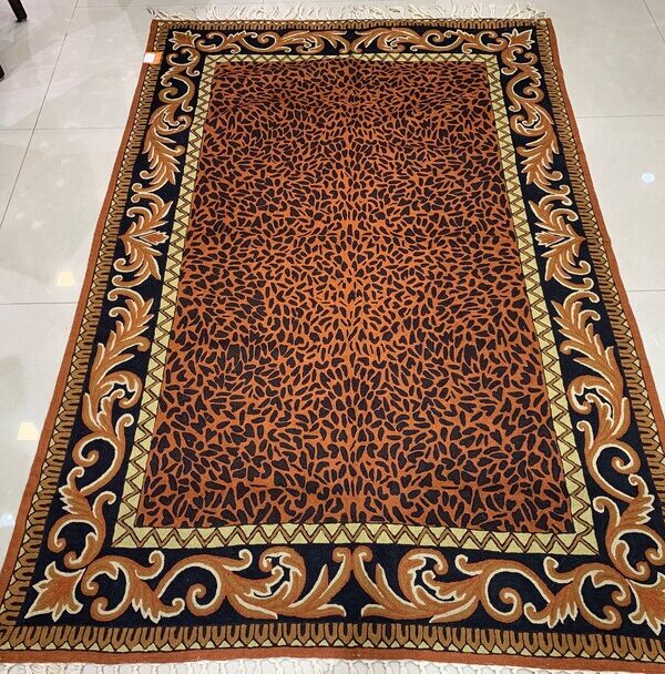 Chain-Stitch Home Decor Cheetah Pattern Rug