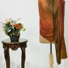 Green, Rust and Maroon Ombre Pure Pashmina Scarf
