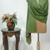 Forest Green Space Dye Pure Pashmina Stole