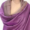 Purple Zari Reversible Pure Pashmina Shawl front