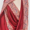 Maroon Pure Pashmina Shawl With Sozni hand Embroidery front