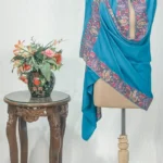 Ferozi Pure Pashmina Shawl With Papier Mache Border Design