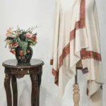 White Pure Pashmina Shawl With Sozni hand Embroidery