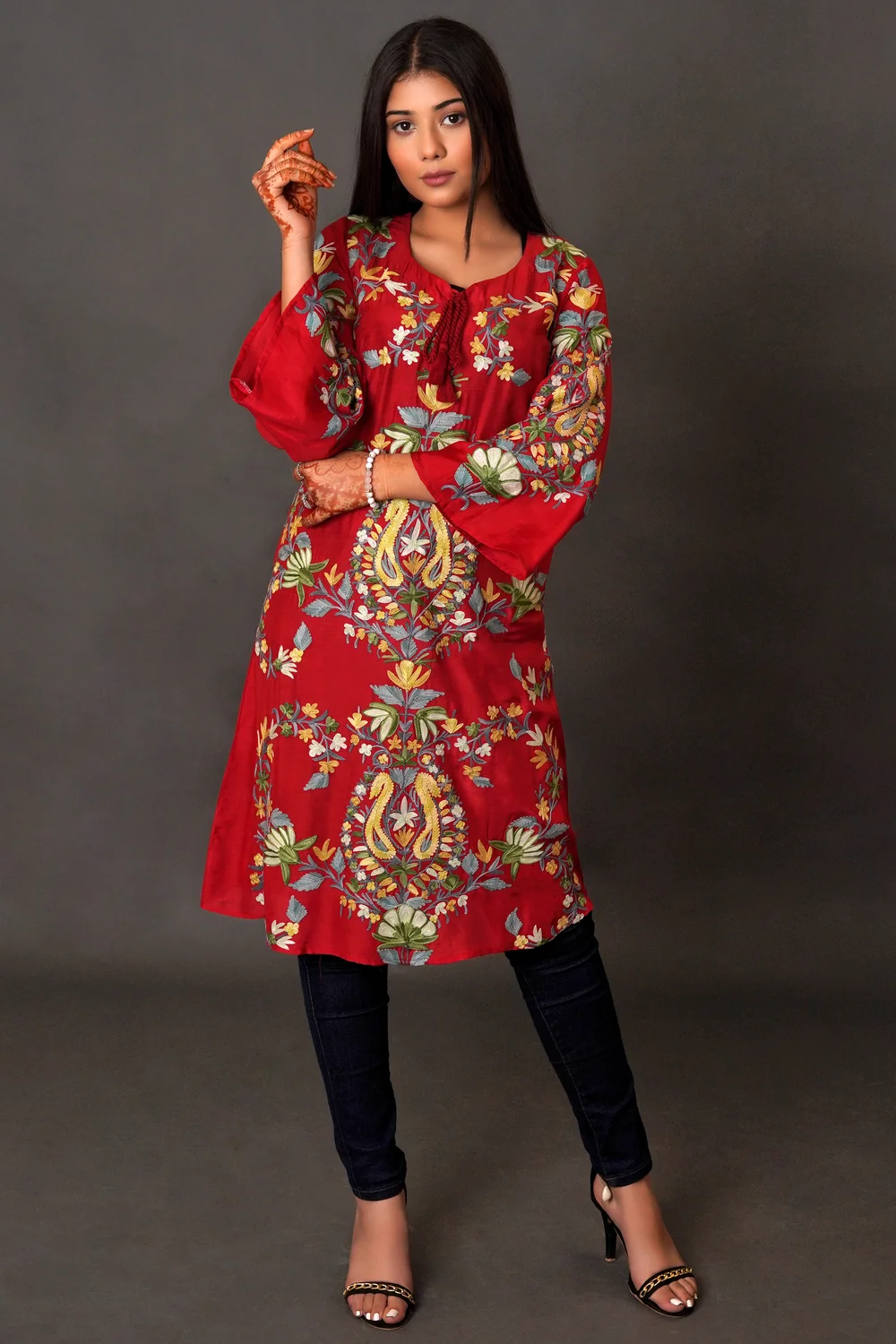 GEORGETTE KURTI WITH PANT WITH DUPPATA