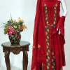 Salwar Suit with Hand Lakhnavi and Kashmiri Aari Embroidery