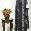 Dove Grey Salwar Suit with Kashmiri Aari Embroidery and Mukesh Work