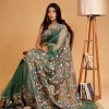 Organza Saree with Kashmiri Aari Embroidery
