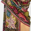 Multi-Colour Pure Pashmina Shawl With Sozni hand Embroidery front