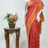 Red with Yellow Border Modal Silk Kani Saree