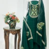 Bottle Green Kashmiri Aari and Zari Embroidered Salwar Suit