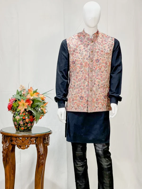Modal Silk Kani Nehru Jacket