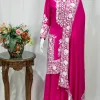 Pink Sharara Suit with Kashmiri Aari Embroidery