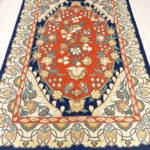 Hand Chain-Stitch Home Decor Floral Pattern Wollen Rug