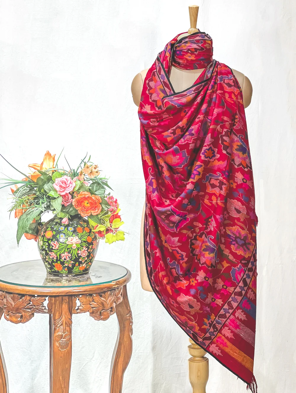Pashmina kani shawl online 2025