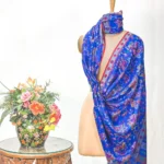 Royal Blue Hand Woven Kani Pure Pashmina  Shawl