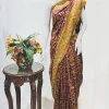 Vine Modal Silk Kani Saree With Wildlife Pattern
