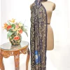 Black And Grey Ombre Pure Pashmina Shawl With Thread And Tilla Jaal Hand Embroidery