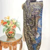 Black And Grey Ombre Pure Pashmina Shawl With Thread And Tilla Jaal Hand Embroidery