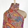 Natural Colour Pure Pashmina Shawl With Pastel Papier Mache Embroidery