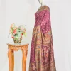 floral pattern modal silk saree