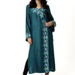 Viscose Raw Silk Kurti with Kashmiri Aari Embroidery