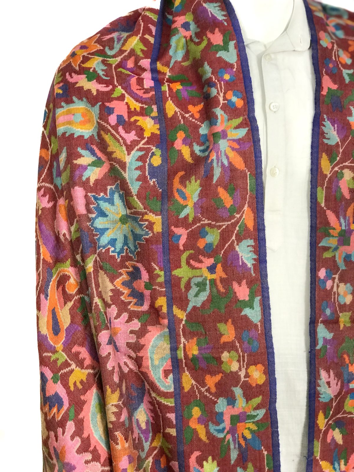 pashmina shawl gents kani rust