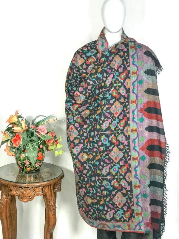 black kani shawl